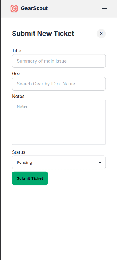 Ticket Screen
