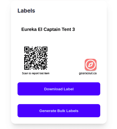 Gear Bulk Labels